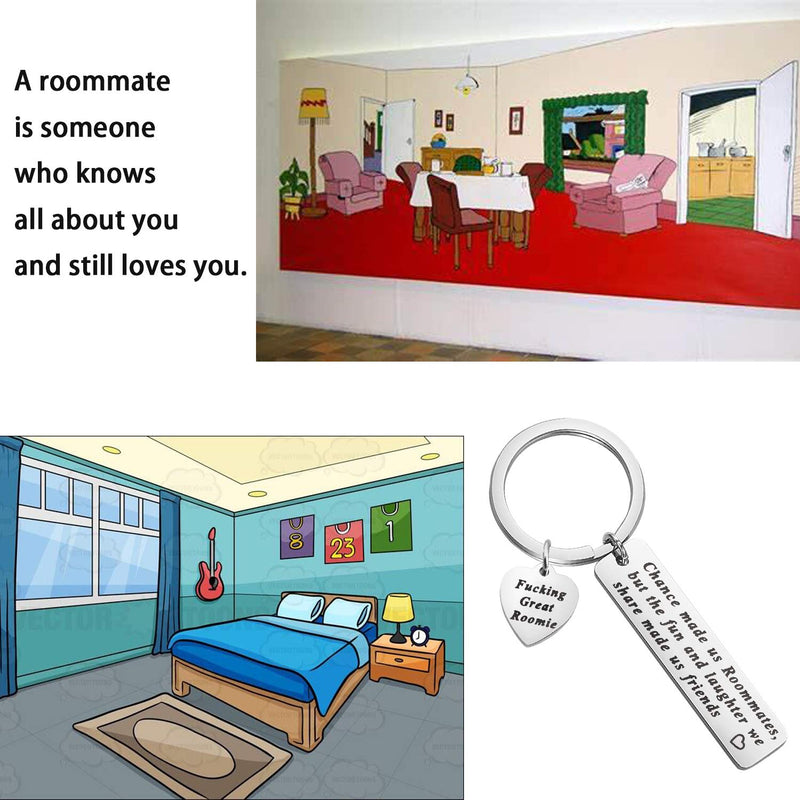 [Australia] - MAOFAED Roommate Gift Roomie Gift College Roommate Gift Apartment roomie Roommate Graduation Gift Chance Made us Roommates Gift for Friend Back to School Gift for Roommates kr-Chance Made Us Roommates 
