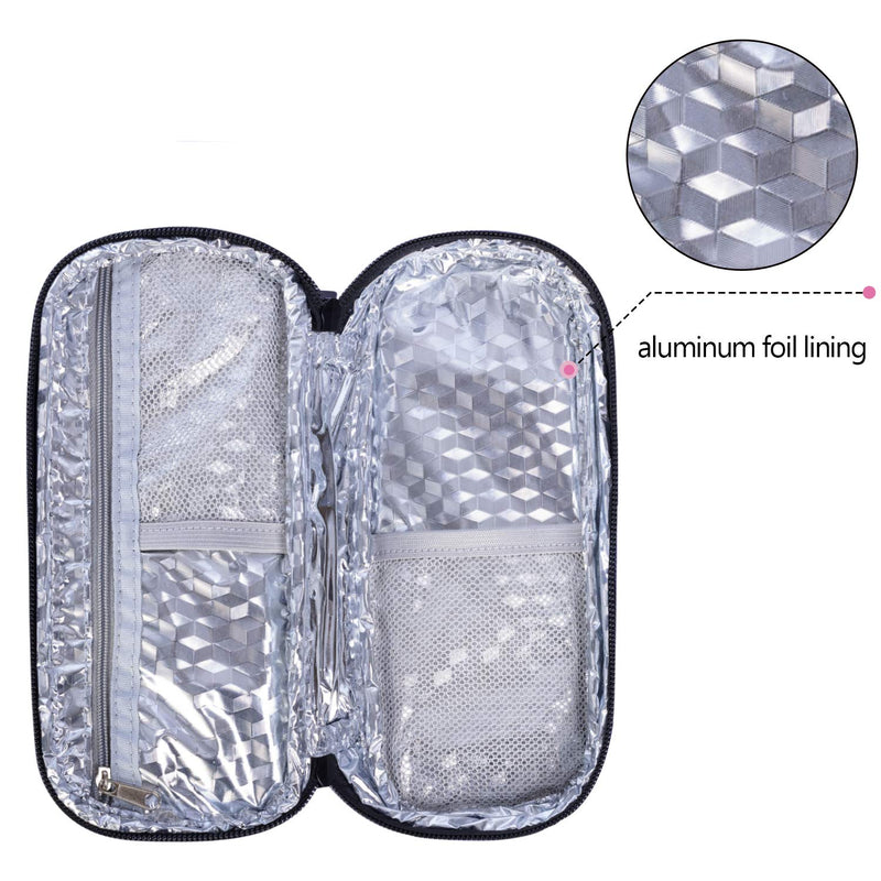 [Australia] - Luxja Insulin Travel Case, Insulin Bag for Insulin Pens and Other Diabetic Supplies (Bag Only), Black 