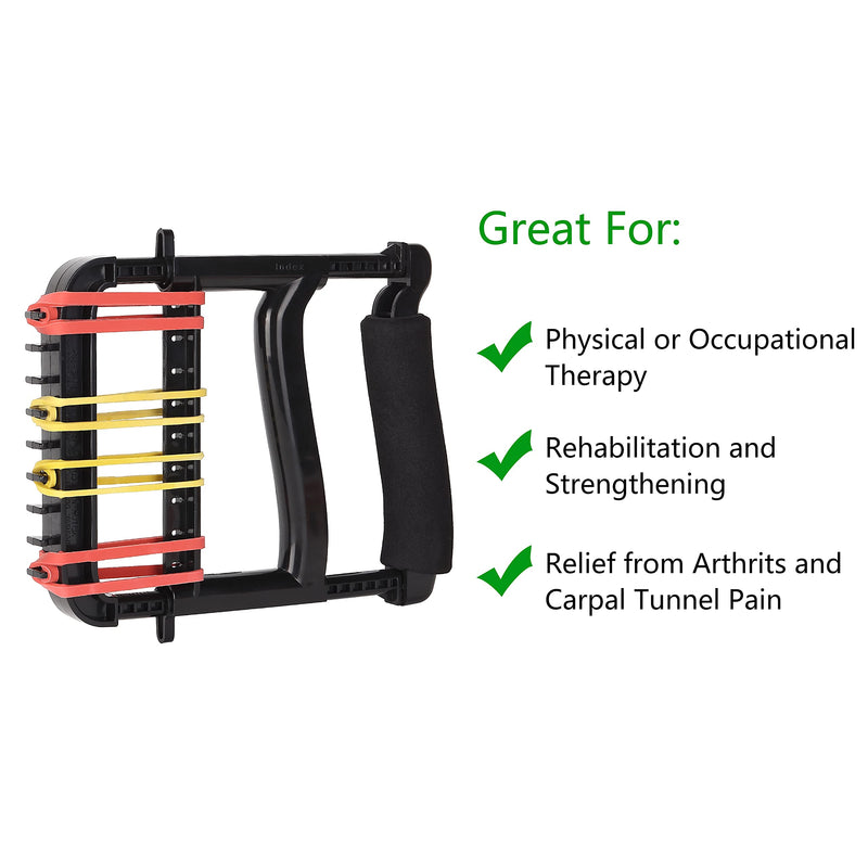 [Australia] - YPCBYNBS Hand Exerciser,Finger Exerciser and Hand Strengthener for Hands,Finger,Wrist,Forearms and Thumbs Therapy,Black 