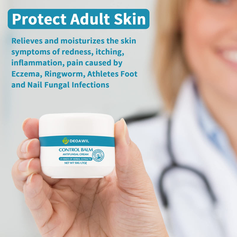 [Australia] - Antifungal Cream, Anti Fungal Skin Cream, Advanced Herbal Anti-Itch Balm for Eczema, Jock Itch, Ringworm, Athletes Foot, Dry Skin, and Nail Fungal Infections - 50g 