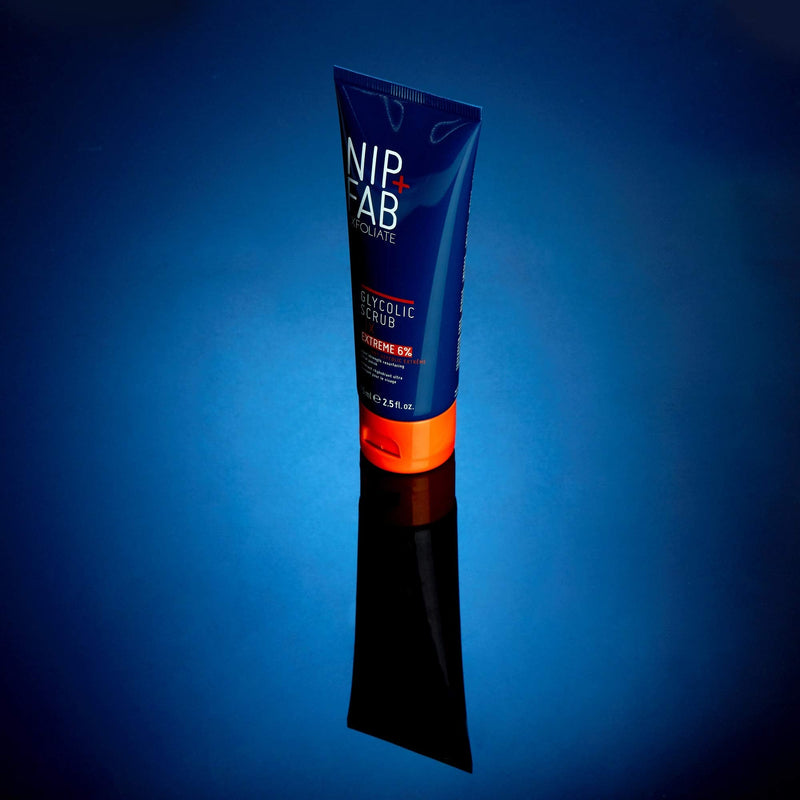 [Australia] - Nip + Fab Glycolic Acid Fix Face Scrub Extreme with Salicylic Acid, Aloe Vera AHA/BHA Exfoliating Facial Cleanser Polish for Refining Pores Skin Brightening, 75 ml single 