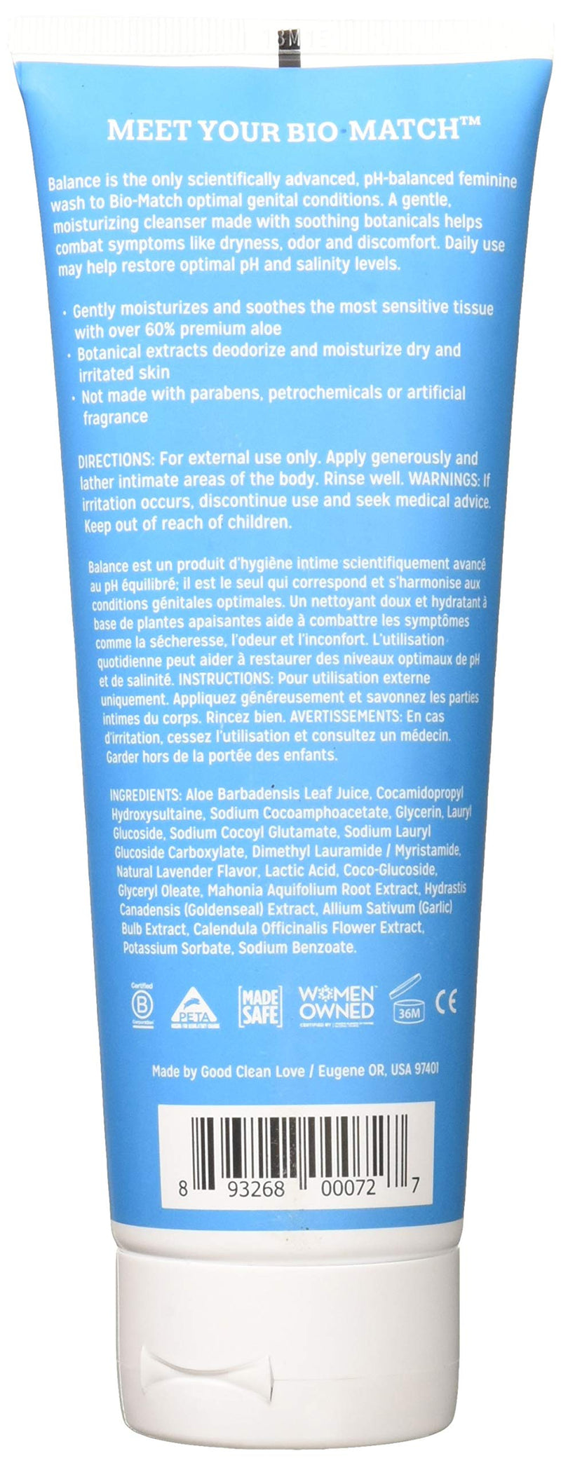 [Australia] - Good Clean Love Personal Wash,Balance, 8 Ounce 