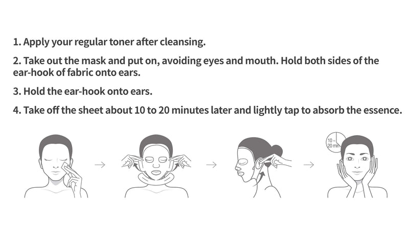 [Australia] - DR.ORACLE Diamond V Mask Sheet, V Line Ear Hook Mask Korean (pack of 5) Dermatologist Tested, DERMASYS 