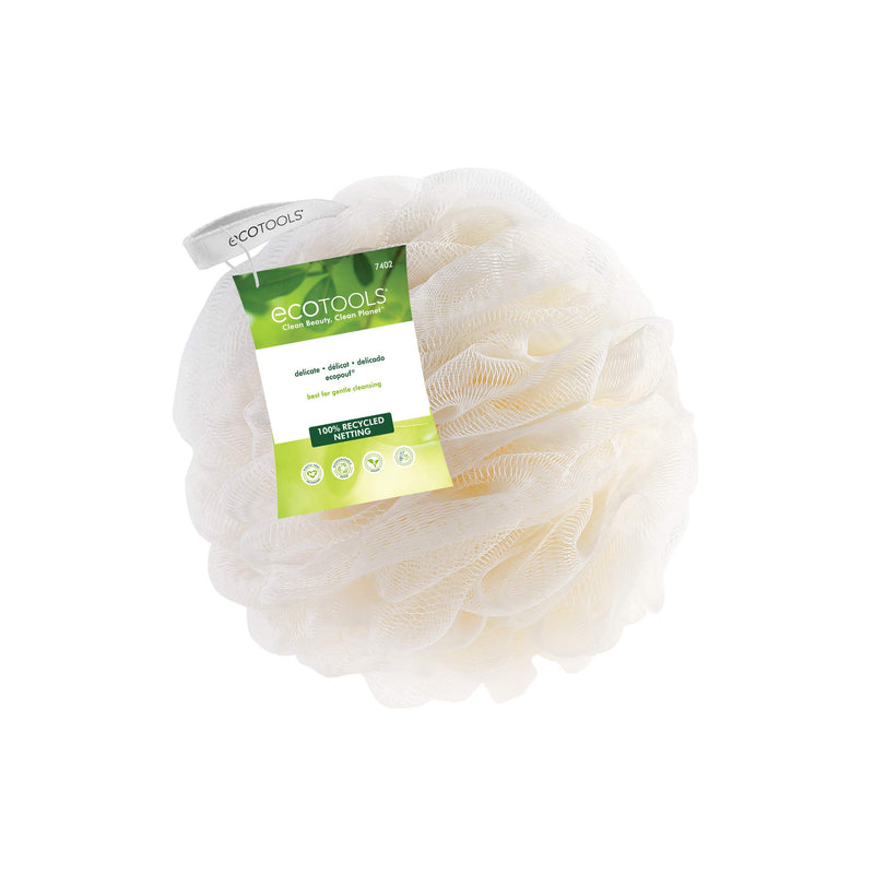 [Australia] - EcoTools Delicate Bath Sponge Assorted colors, Delacate Loofah Green, White, and Yellow (Pack of 6) 