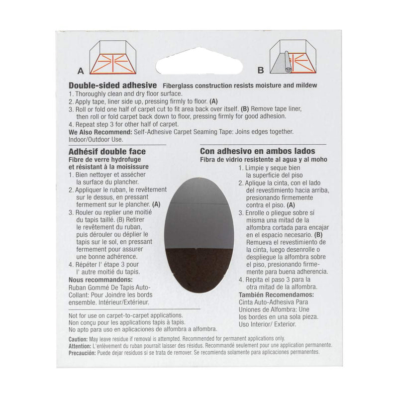 [Australia] - Duck Brand 286373 Indoor/Outdoor Carpet Tape, 1.41-Inch x 42 Feet, White 1.41 Inch x 42 Feet 