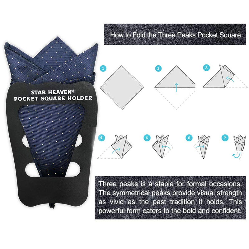 [Australia] - Pocket Squares Holder For Men, Best Accessories for Suits, Tuxedos,Vests and Dinner Jackets, 1/3/5/8Pack Assorted. 1-pack 