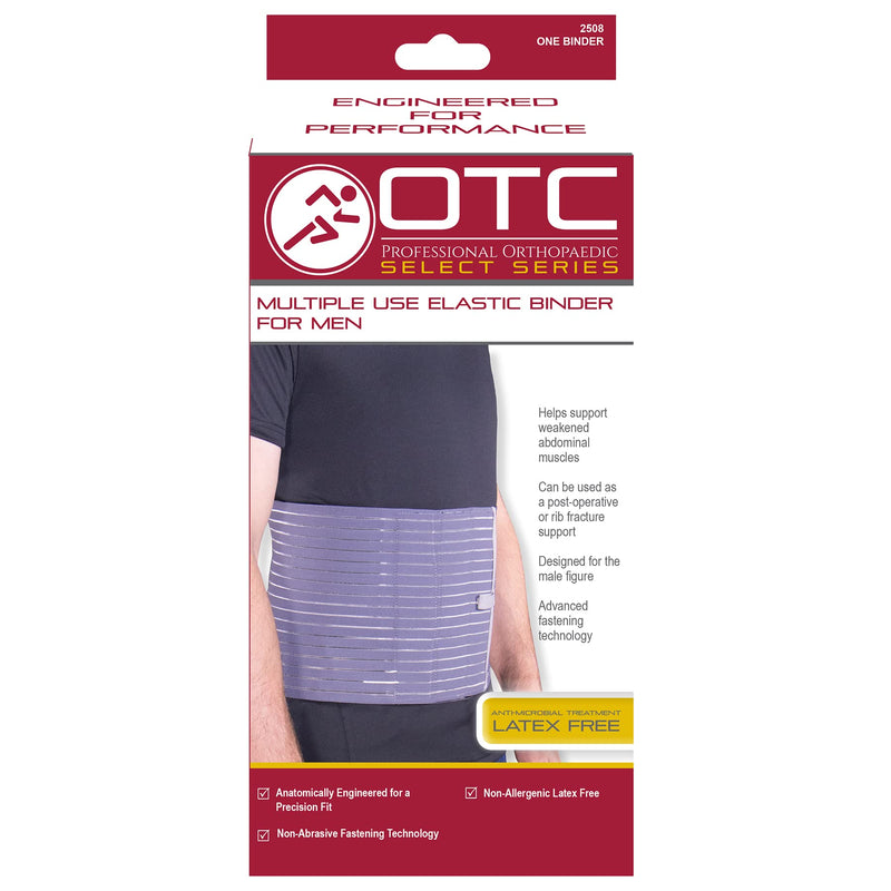 [Australia] - OTC Abdominal Binder for Men, Ribbed Elastic Compression, Select Series, Medium 
