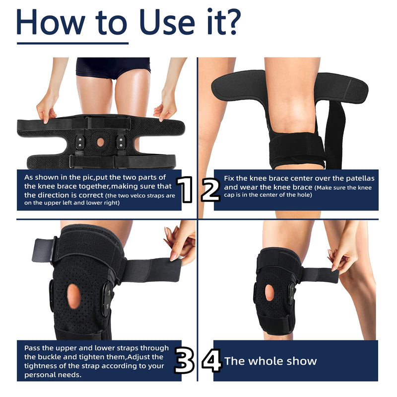 [Australia] - Hinged Knee Brace, Adjustable Knee Support Wrap for Men&Women, Pain Relief Swelling and Inflammation, Patellar Tendon Support Sleeve for Helping Relieve Strains, Sprains, ACL and MCL Injuries XX-Large 