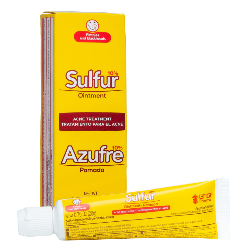 [Australia] - Grisi Sulfur Ointment, Ointment with 10% Sulfur, Assists You in Treating Pimples, Blackheads or Blemishes, Acne Treatment,2-Pack of 0.70 Oz, Tubes. 