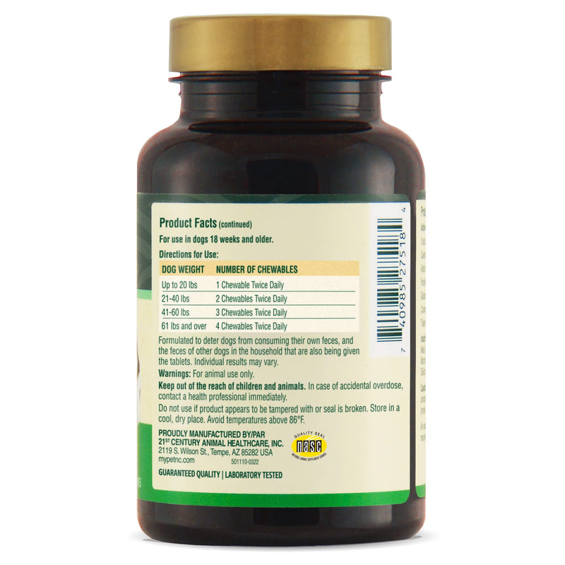 [Australia] - PetNC Natural Care Stool Eating Deterrent Chewables for Dogs, 60 Count 