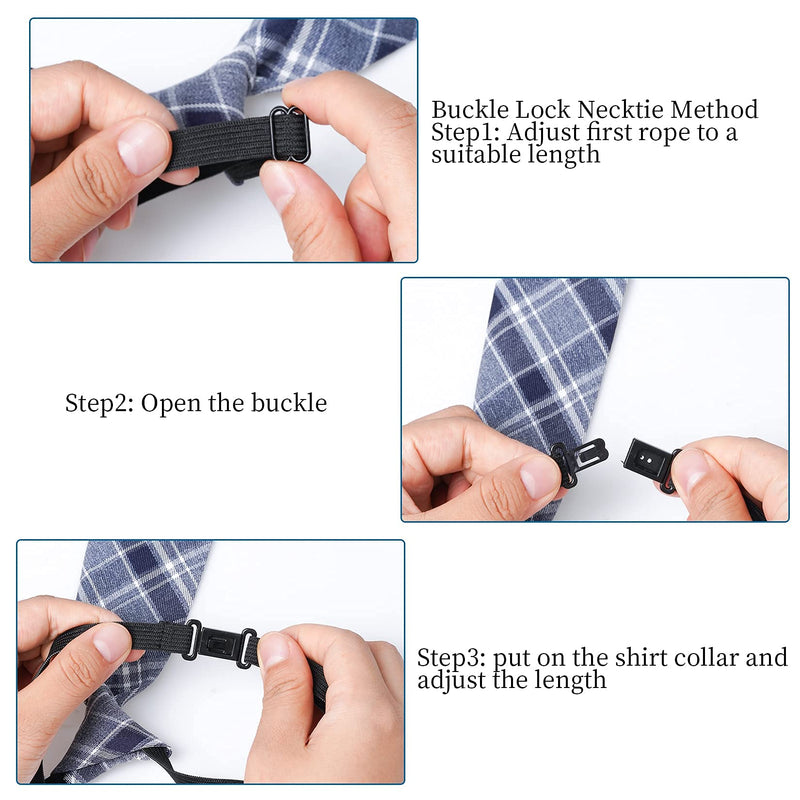 [Australia] - Sucrain 5pcs Boy's Necktie Pre-tied Adjustable Neck Strap Tie for Wedding Graduation School Uniforms 