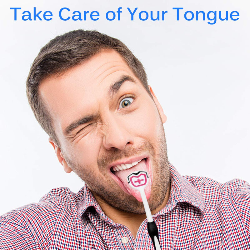 [Australia] - Tongue Brush, Tongue Scraper, Tongue Cleaner, Tongue Brushes Helps Fight Bad Breath, 3 Tongue Scrapers (Blue&Green&Red) Blue&green&red 