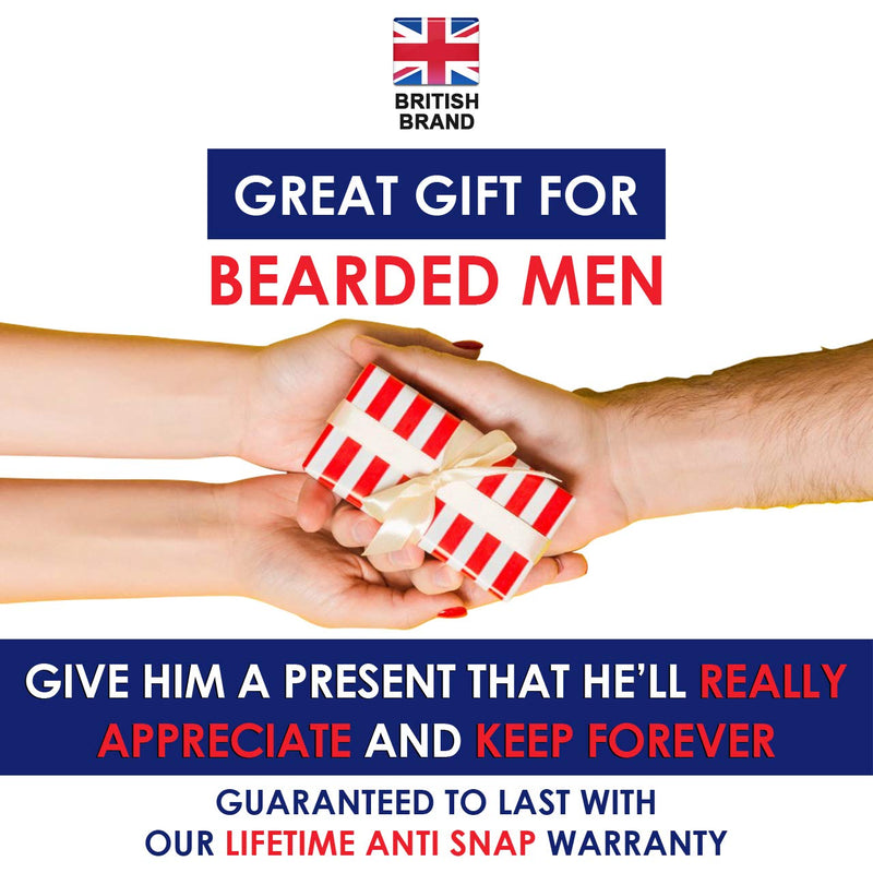 [Australia] - Beard Comb - Gentlemans Face Care Club Vegan Friendly Handmade Wooden Comb - Handy Pocket Size For Snag Free Moustache And Beard Care With FREE Storage Bag + Can Be Used With Beard Oil Or Wax 