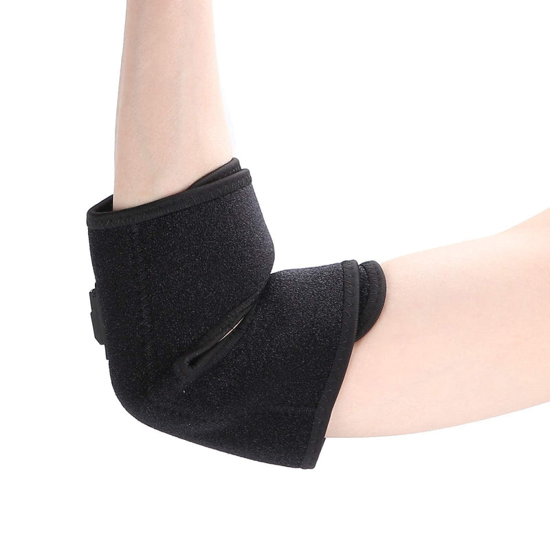[Australia] - Heated Elbow Brace Heat Adjustable Heating Elbow Wrap Pad with 3 Level Temperature Setting Hot Therapy for Tendonitis, Tennis Elbow, Arthritis Pain Relief 