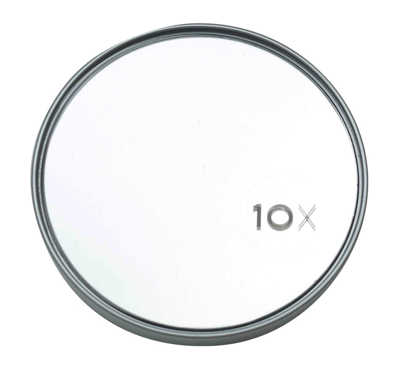 [Australia] - Jacent Dip & Dab 10X Magnification Cosmetic Mirror With Suction Cups, 3.5 Inch Diameter - 1 Pack 1-Pack 