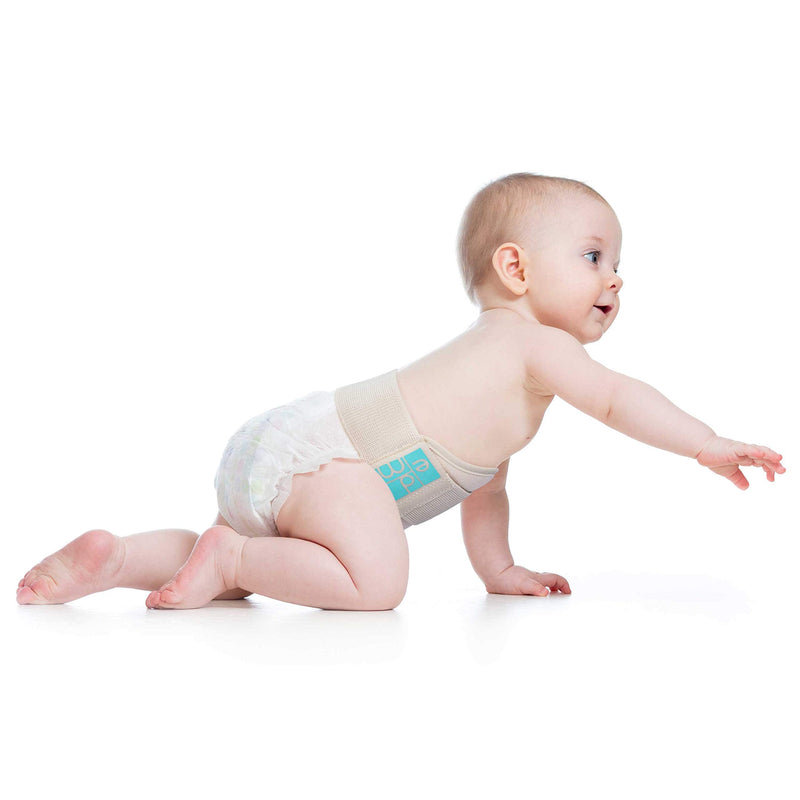 [Australia] - Everyday Medical Umbilical Hernia Belt for Babies, Tummy Wrap, Naval Button Binder, Newborns, Infant Abdominal Truss Support, Abdominal Belly Band with Compression Pad- Medium and Large 