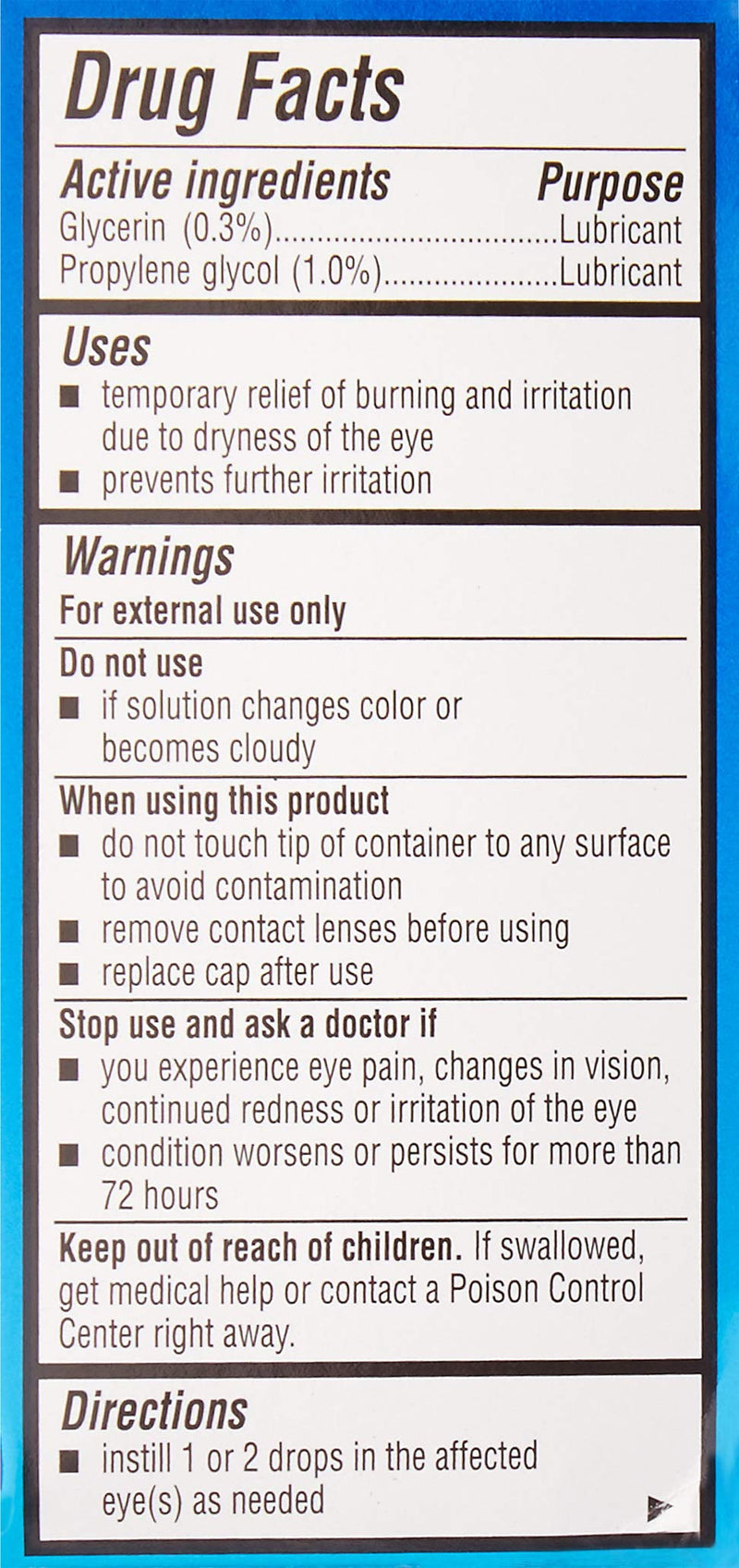 [Australia] - Bausch & Lomb Eye Drops for Dry Eyes & Redness Relief, Transparent, 0.5 Fl Oz (Pack of 3) (Packaging May Vary) 