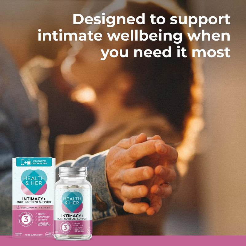 [Australia] - Health & Her Intimacy+ Multi-Nutrient Support for Women – A Natural Booster Supplement Containing Maca Root and Tribulus to Help Discover You Again -1 Month Supply - 60 Vegan Tablets 