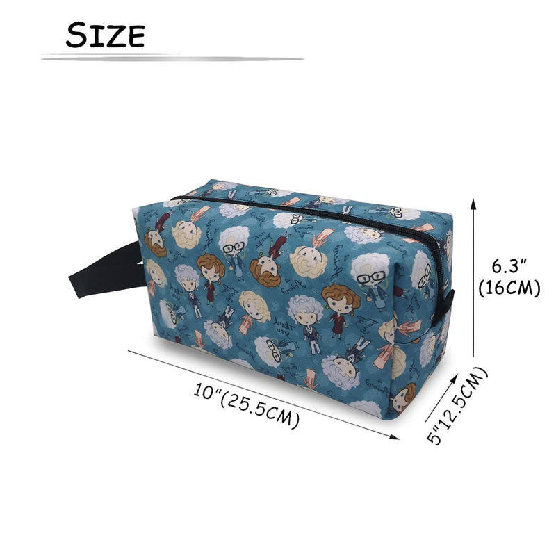 [Australia] - Golden girl Makeup Bag Cosmetic Toiletry Travel Bag Organizer Pouch For Women Men Golden girl 