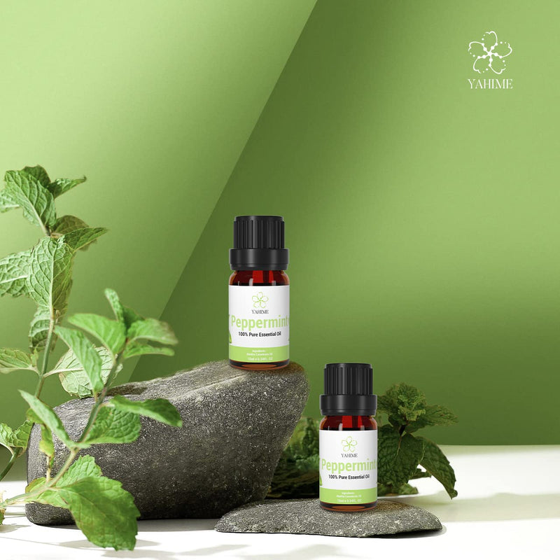 [Australia] - ASAKUKI Peppermint Essential Oil for Sharpening Concentration & Soothing Aches, 10mL - Premium Therapeutic Grade, Cruelty Free - 100% Pure Peppermint Oil for Aromatherapy - by YAHIME 