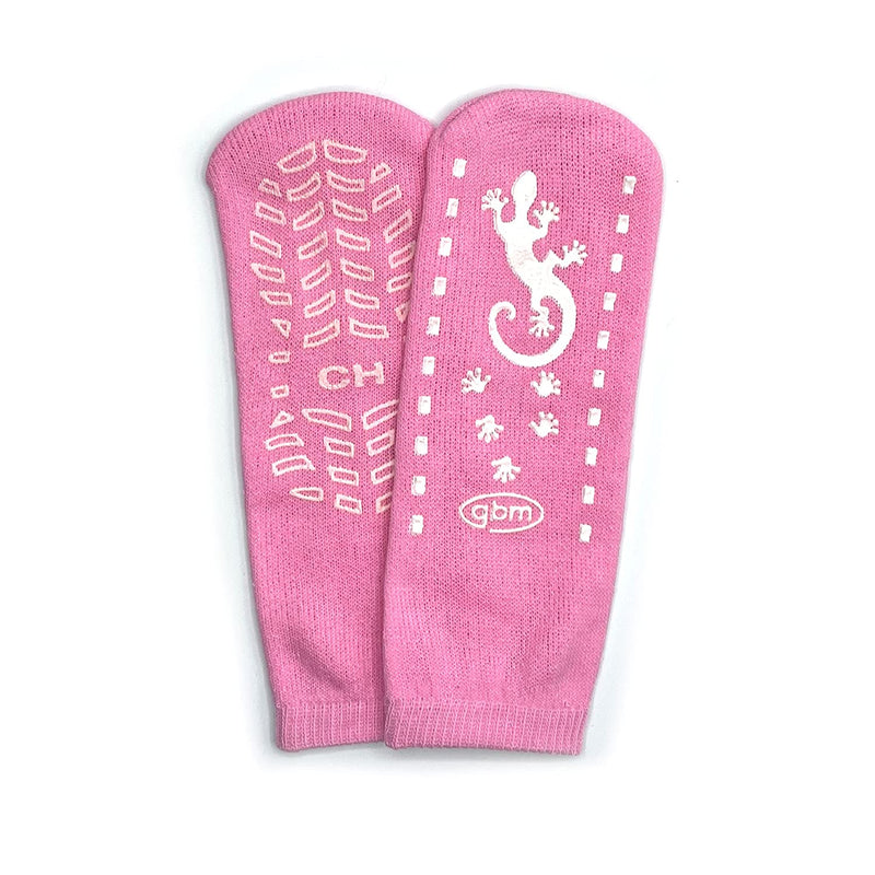 [Australia] - GBM Geckos - Double Tread Non-Slip Safety Socks for Hospital or Yoga - 2 Pairs Pink XX-Large 