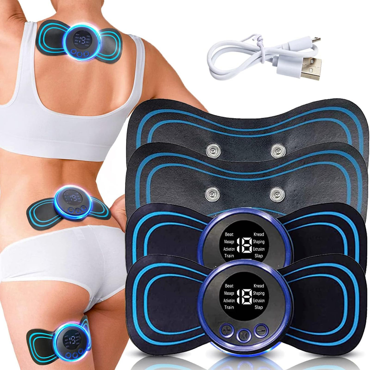 Portable Electric Neck Massager Back Cervical Vertebra Stimulator