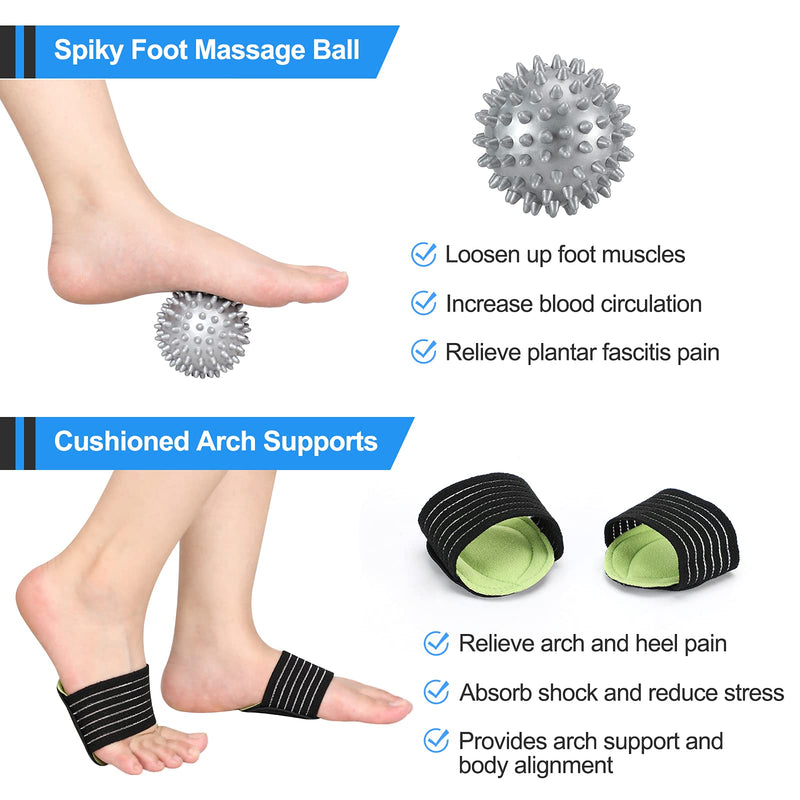 [Australia] - Plantar Fasciitis Night Splint, Adjustable Plantar Fasciitis Brace, Suitable for heel pain plantar fasciitis relief, achilles tendonitis brace for men, night splint for plantar fasciitis women (Black) 