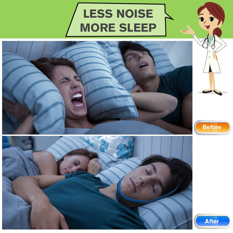 [Australia] - Atrilly Anti Snoring Chin Strap for Men and Women, Anti Snoring Devices Ajustable Stop Snoring Solution, Snore Stopper Reducing Relief Chin Straps Sleep Aids for Snoring Mouth Breather 