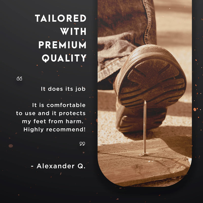 [Australia] - STLFLX - SoleGUARDZ™ Puncture Resistant Insole, Ergonomic Sole Insole, Insoles for Regular Shoes, Work Boots, and Safety Footwear X-Large 