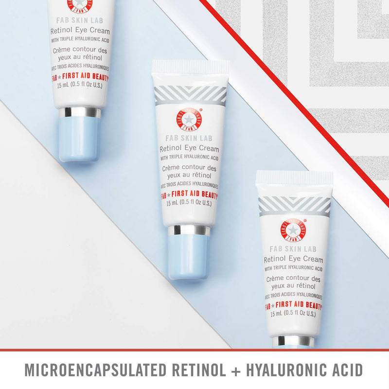 [Australia] - First Aid Beauty FAB Skin Lab Retinol Eye Cream with Triple Hyaluronic Acid – .5 Oz. 