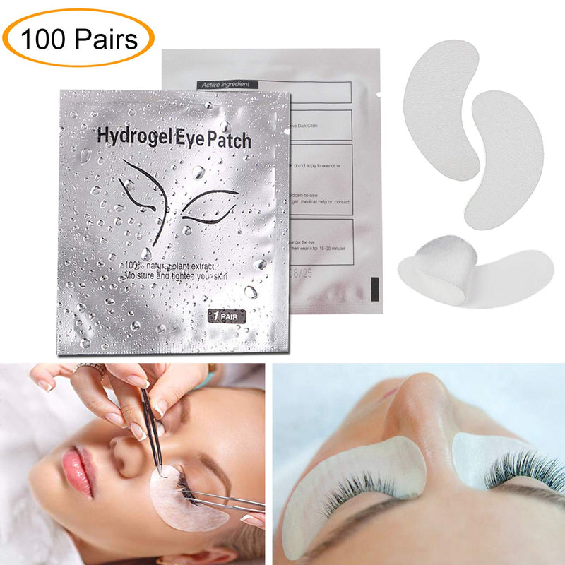 [Australia] - Under Eye Gel Pads, Jiasoval 50 Pairs Isolation Eyelash Extension Pads Lint Free Eyelash Patches, Under Eye Patches Hydrogel Eye Pads For Lash Extensions 