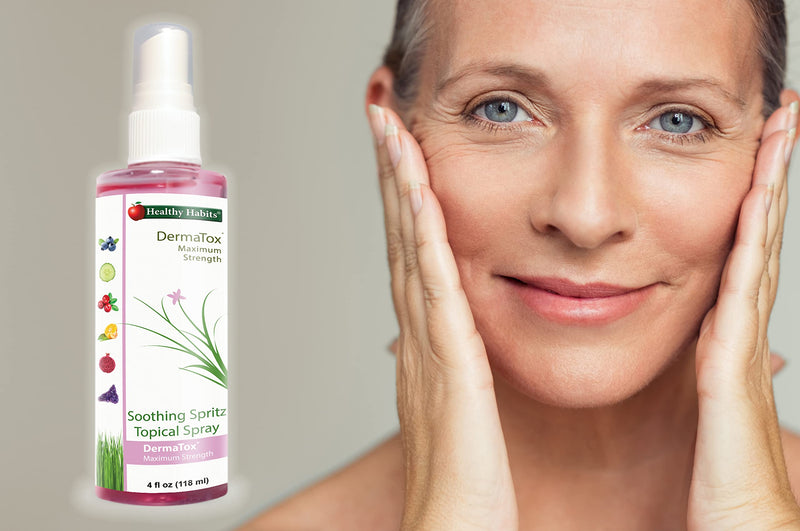 [Australia] - Healthy Habits DermaTox 4oz Soothing Spritz Topical Spray - All Natural, All Purpose, Safe and Effective Topical Spray Soothing Skin Nourishment 