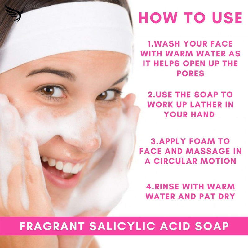 [Australia] - Sulphur Soap Bar with Salicylic Acid - [Made In U.K] Advanced Salicylic Acid & Sulphur Scrub Treatment Face Soap Bar | Paraben and Cruelty Free - 100g 