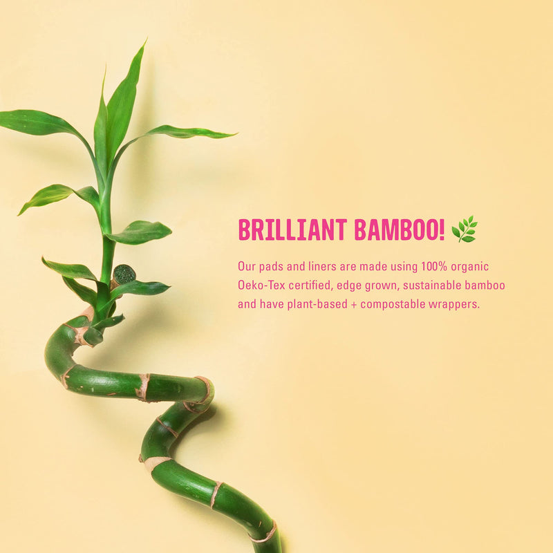 [Australia] - Flo Organic Bamboo Leakproof, Highly Absorbent Slim Panty Liners - Individually Wrapped - Biodegradable & Cruelty, Plastic & Vegan Free - 24 Pack 24 Count (Pack of 1) 