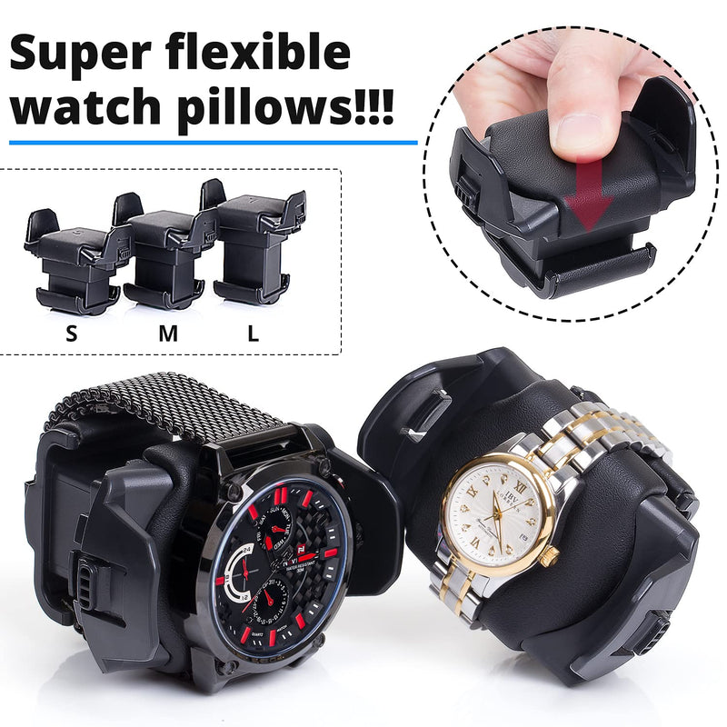 [Australia] - Retractable Watch Pillows for JINS&VICO Watch Winder S/M/L Size 2 Pack 