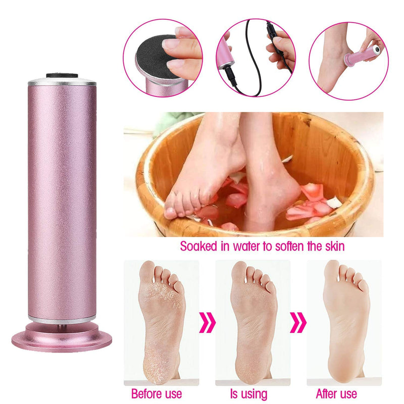 [Australia] - Electric Callus Remover, Ravifun Foot File Pedicure Tool with Speed Controller and 60pcs Replacement Sandpaper Disk for Men Women Dead Dry Crack Skin Calluses 
