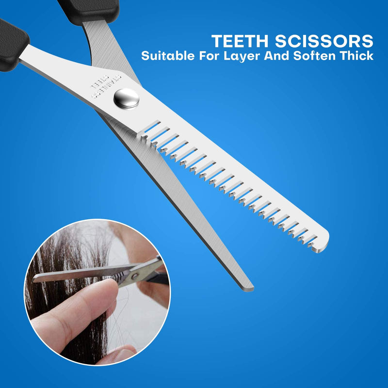 [Australia] - Gezimetie Hair Scissors Set Hairdresser Scissors Set Pet Shearing Scissors, Barbers or Home Use - Stainless Steel 