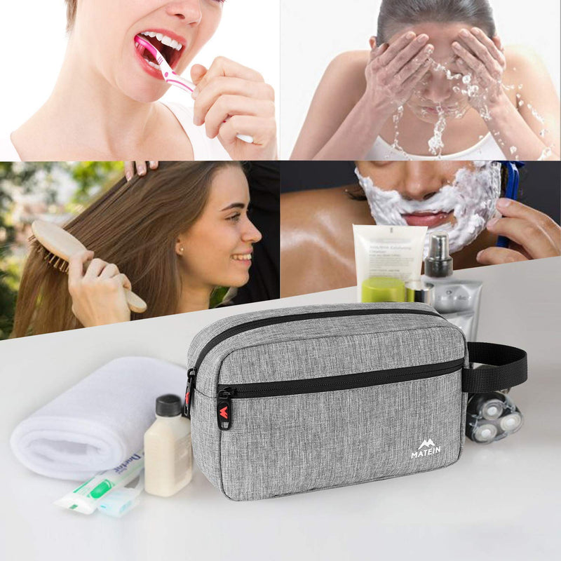 [Australia] - Toiletry Bag for Men (2 Packs), Waterproof Dopp Kit Bathroom Shaving Bag for Toiletries, Small Accessories Small Cosmetics & Makeup Organizer for Traveling 