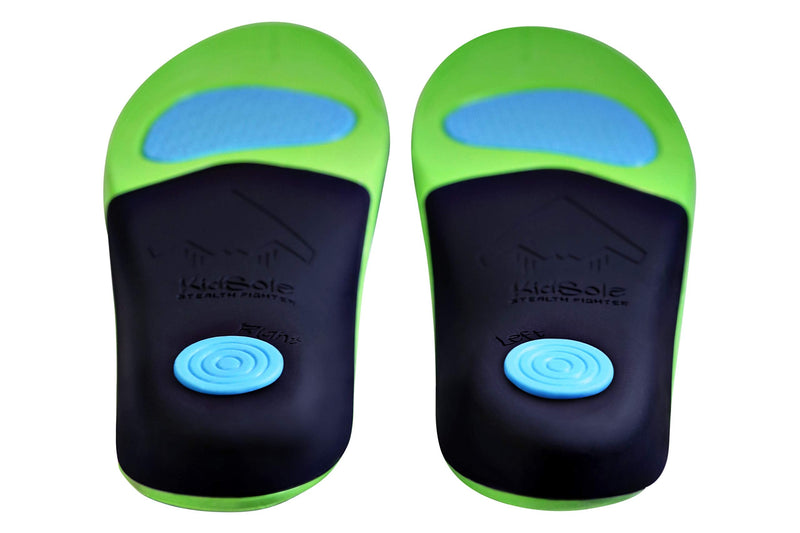 [Australia] - KidSole Stealth Fighter: High Arch Support Insole. Slim Profile, Strong Arch, Soft Memory Foam Top & Lightweight Design. Inward/Falling Ankle Correction ((24 cm US Kid's Size 3-6)) (24 CM US Kid's Size 3-6) 