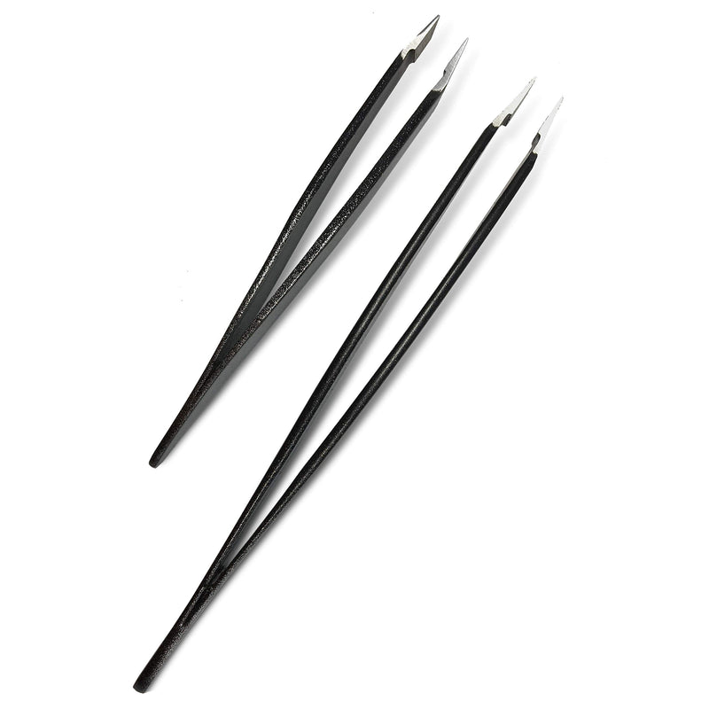 [Australia] - Zizzili Basics Tweezer Set - Limited Edition Ombre - Classic + Mini Slant - Best Tweezers for Eyebrow, Facial Hair Removal and your Precision Needs 