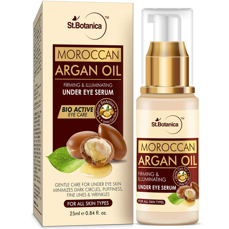 [Australia] - StBotanica Moroccan Argan Oil Firming & Illuminating Under Eye Serum, 25ml - For Dark Circles, Puffiness, Wrinkles 