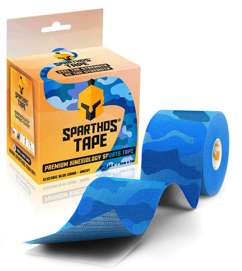 [Australia] - Sparthos Tape Color Bundle: Electric Blue Camo + Wild Pink Camo + Tiger Orange [16.4 ft Uncut Rolls] 