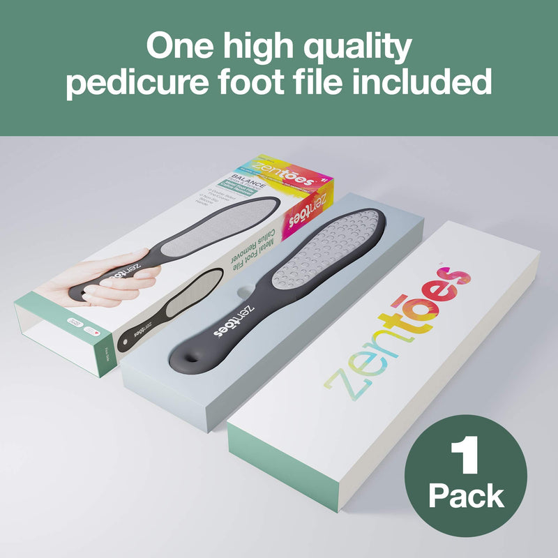 [Australia] - ZenToes Metal Foot File Rasp for Home Pedicure Callus Removal - Double Sided Fine and Coarse - Removes Rough Skin from Feet 