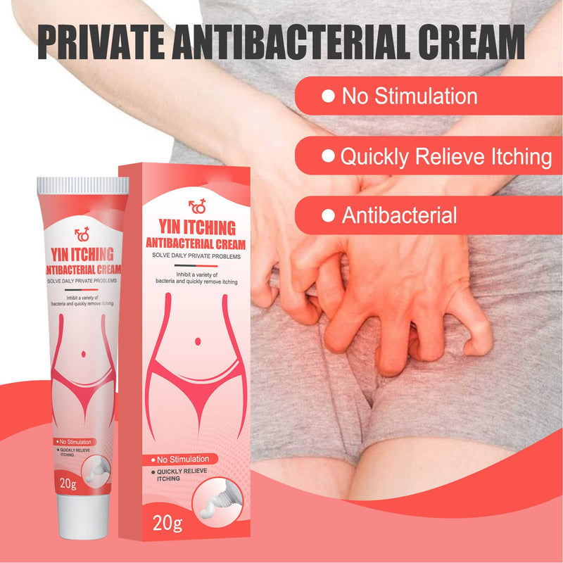 [Australia] - Vaginal Itch Treatment Cream, Quick 2 Pcs Powerful 20g Skin Friendly Long Lasting Effect Private Part Itching Cream for Daily Life 