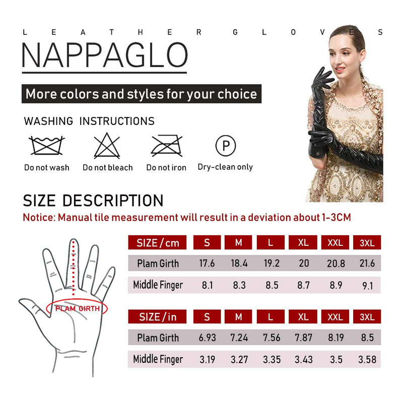 [Australia] - Women Driving Nappa Leather Gloves Half Finger Fingerless Lined Gloves for Nappaglo Black Small 