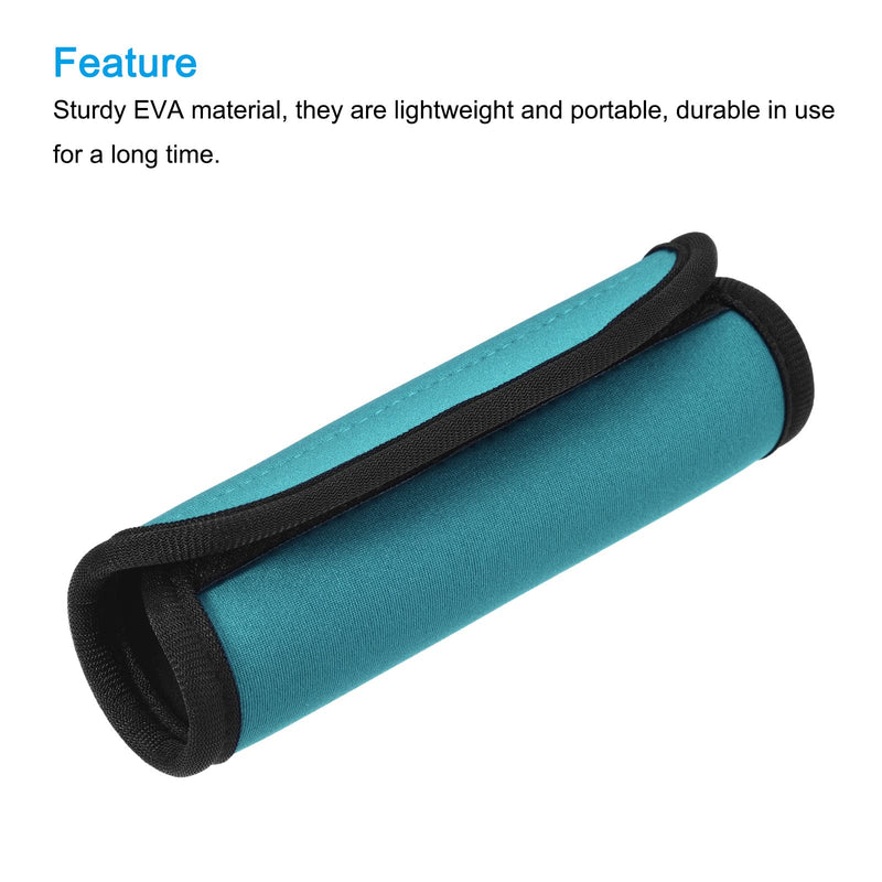 [Australia] - PATIKIL Luggage Handle Grips, 2 Pack Identifier Suitcase Wrap Accessories for Travel Bag Baggage, Lake Blue 