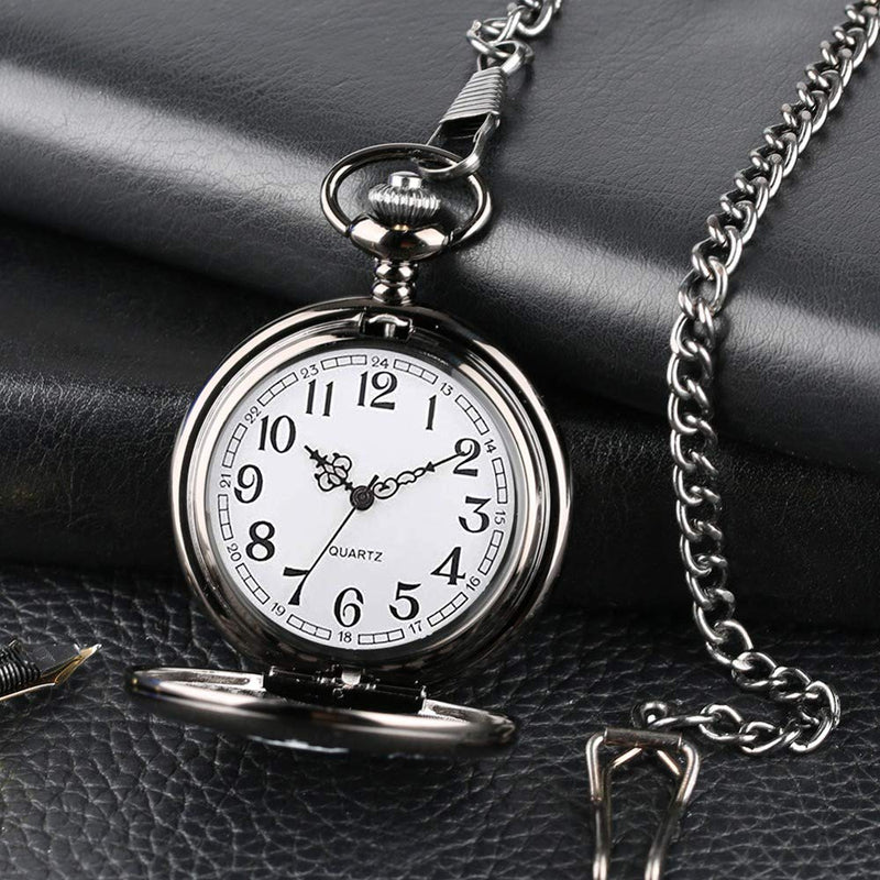 [Australia] - Gifts for Groomsman from Groom Pocket Watch to My Groomsman White Dial for Groomsman, Wedding Gifts for Men，Engraved Pocket Watch with Gift Box for Men 