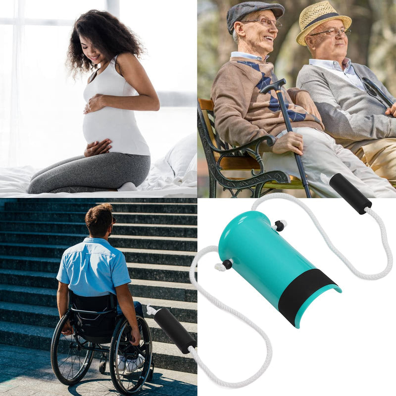 [Australia] - Sock Aid, Compression Sock Aide Device for Seniors for Elderly Pregnant Putting on Removing Socks, Easy on, Easy Off Sock Aid Kit(Cyan) Cyan 