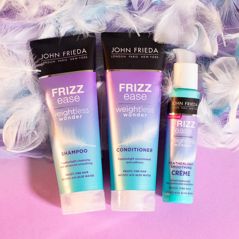 [Australia] - John Frieda Frizz Ease Weightless Wonder Featherlight Smoothing Crème for Frizzy, Fine Hair with Aloe Water, 100 ml 2583800 