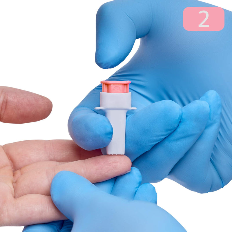 [Australia] - MediVena ONE-CARE PRO Safety Lancets, Top Push Button Activated, 28G x 1.5mm, 100/bx, Sterile, Gentle & Comfortable Sampling 